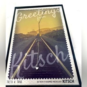 KITSCH Tri’d & True Y-shaped necklace- BNIB